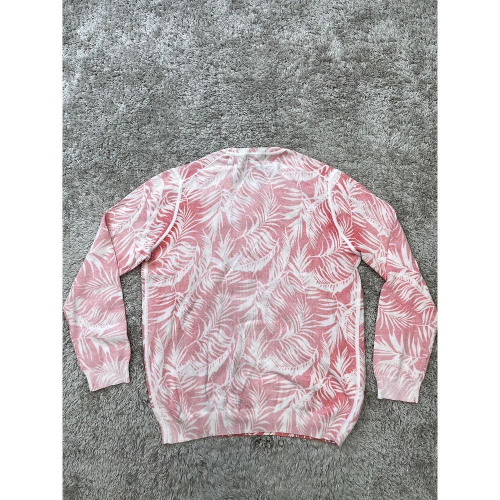 Tommy Bahama Sweater Womens Large Floral Pullover Crewneck Lightweight Casual - Picture 6 of 8